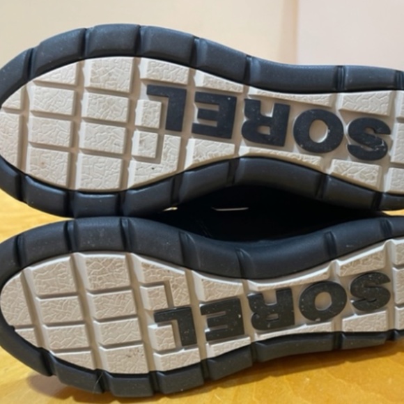 Sorel Women's Explorer Joan Boot-Light Rain, Snow-Waterproof-Black, Dark Stone - Picture 2 of 3